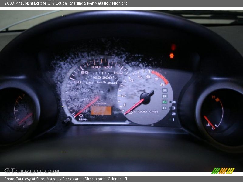 Sterling Silver Metallic / Midnight 2003 Mitsubishi Eclipse GTS Coupe