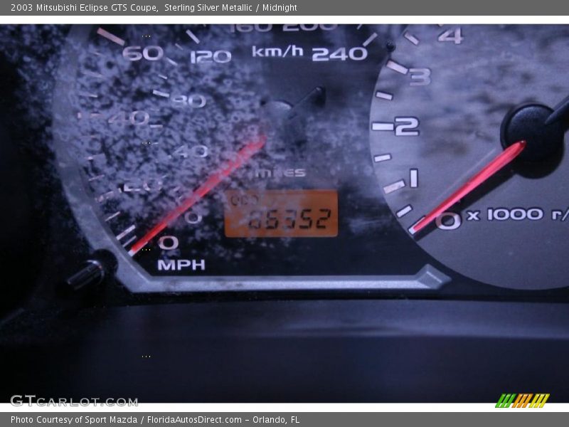Sterling Silver Metallic / Midnight 2003 Mitsubishi Eclipse GTS Coupe