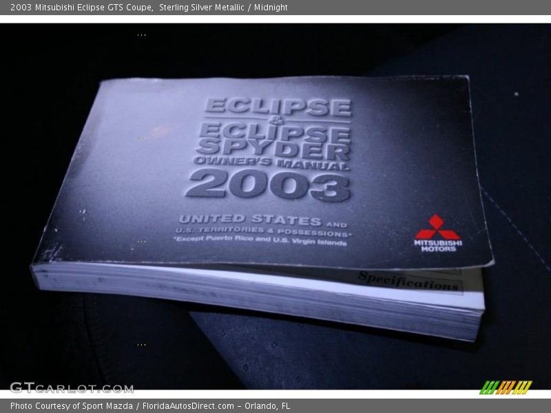Sterling Silver Metallic / Midnight 2003 Mitsubishi Eclipse GTS Coupe