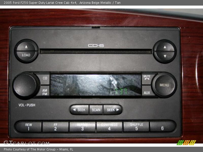 Arizona Beige Metallic / Tan 2005 Ford F250 Super Duty Lariat Crew Cab 4x4