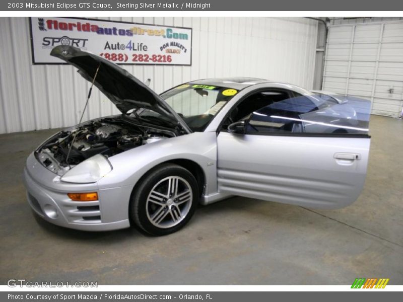 Sterling Silver Metallic / Midnight 2003 Mitsubishi Eclipse GTS Coupe