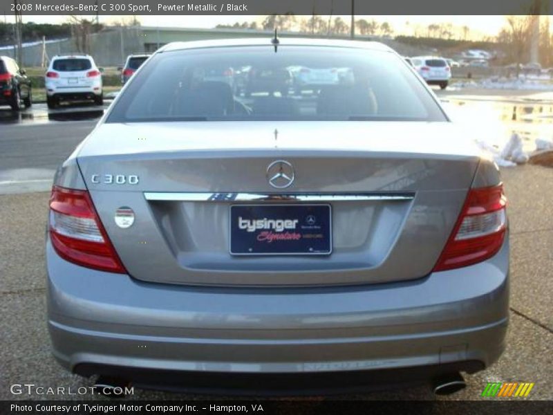 Pewter Metallic / Black 2008 Mercedes-Benz C 300 Sport