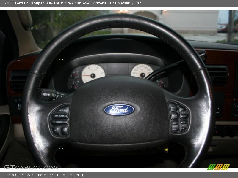 Arizona Beige Metallic / Tan 2005 Ford F250 Super Duty Lariat Crew Cab 4x4