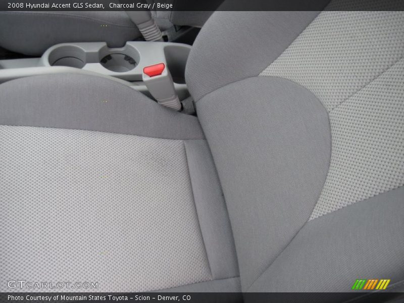 Charcoal Gray / Beige 2008 Hyundai Accent GLS Sedan