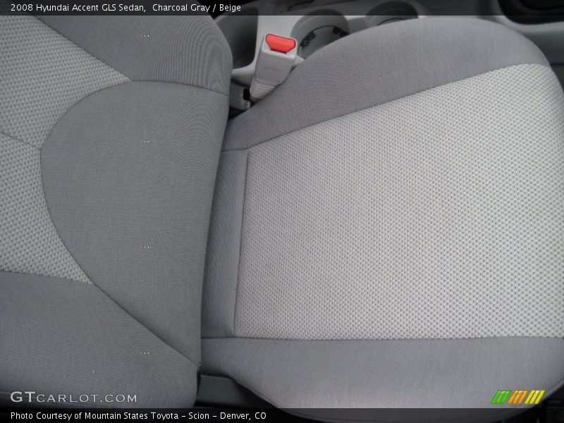 Charcoal Gray / Beige 2008 Hyundai Accent GLS Sedan