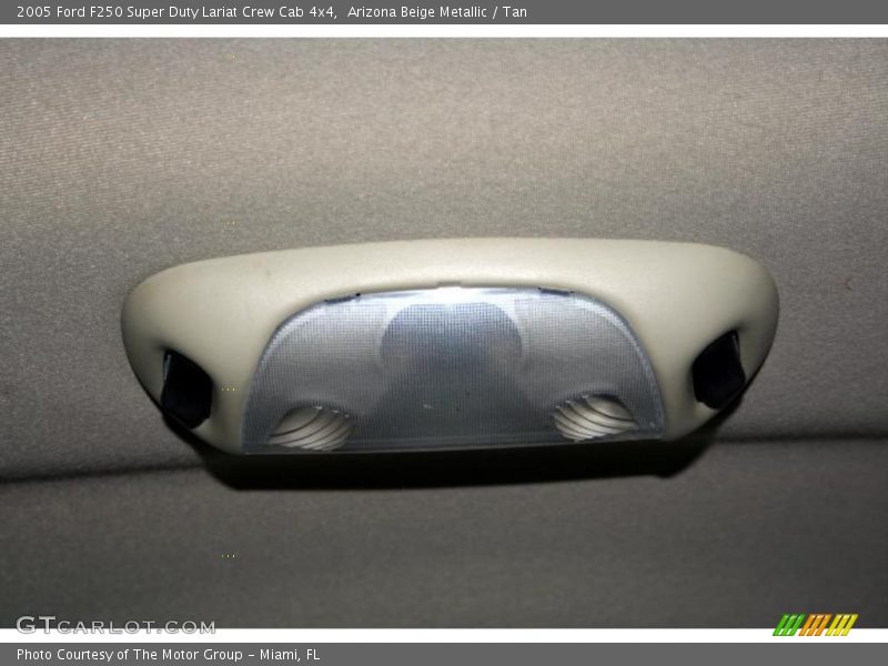 Arizona Beige Metallic / Tan 2005 Ford F250 Super Duty Lariat Crew Cab 4x4