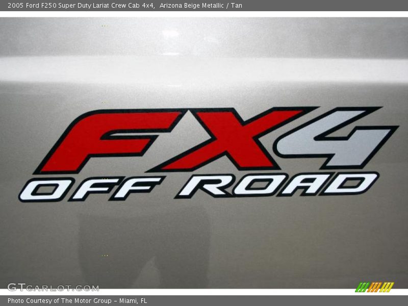 Arizona Beige Metallic / Tan 2005 Ford F250 Super Duty Lariat Crew Cab 4x4