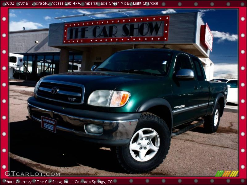 Imperial Jade Green Mica / Light Charcoal 2002 Toyota Tundra SR5 Access Cab 4x4