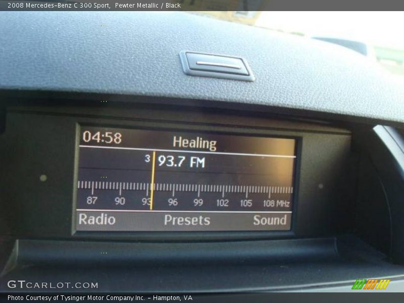 Pewter Metallic / Black 2008 Mercedes-Benz C 300 Sport