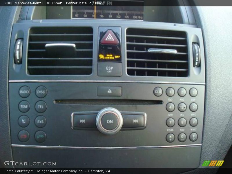 Pewter Metallic / Black 2008 Mercedes-Benz C 300 Sport