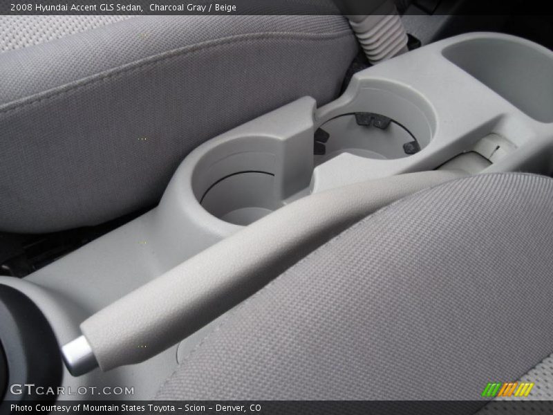 Charcoal Gray / Beige 2008 Hyundai Accent GLS Sedan