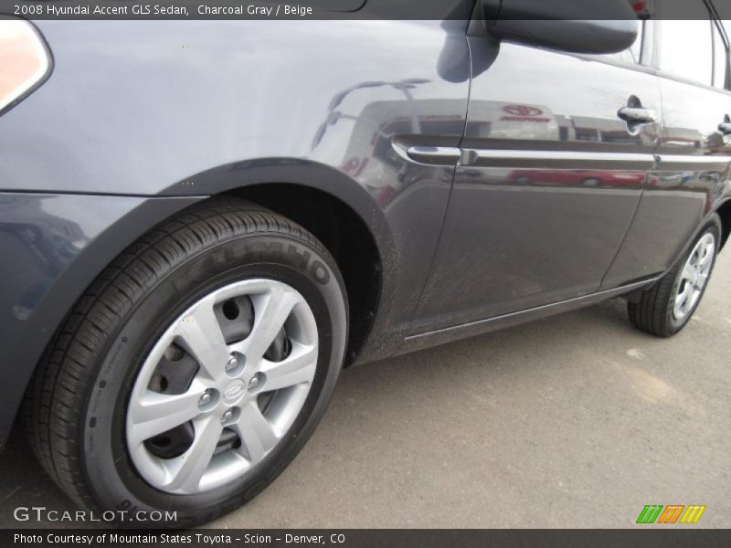 Charcoal Gray / Beige 2008 Hyundai Accent GLS Sedan