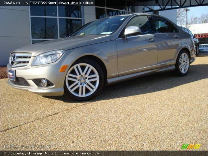 Pewter Metallic / Black 2008 Mercedes-Benz C 300 Sport