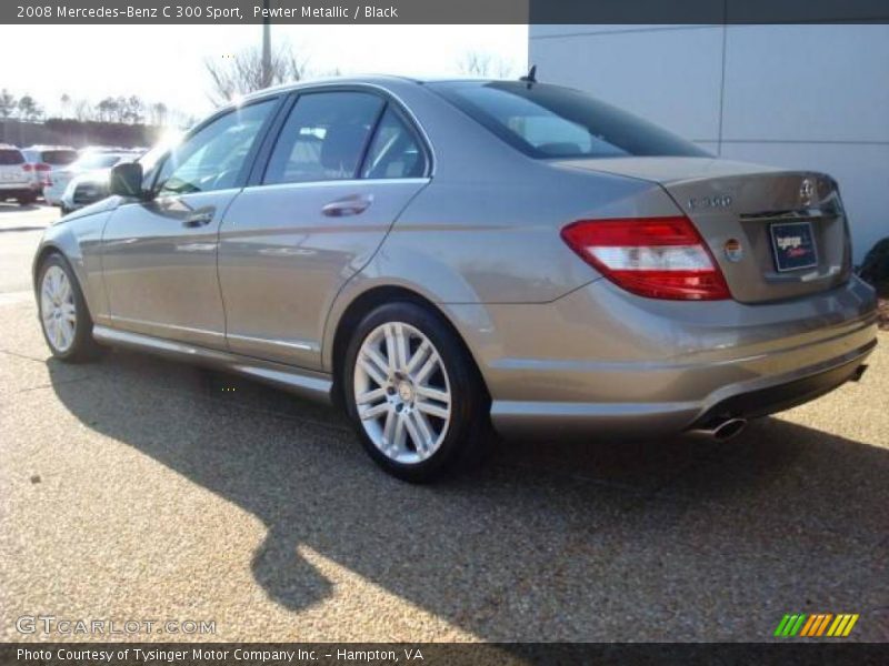 Pewter Metallic / Black 2008 Mercedes-Benz C 300 Sport