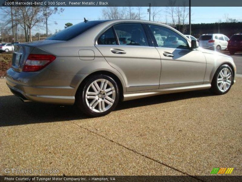 Pewter Metallic / Black 2008 Mercedes-Benz C 300 Sport