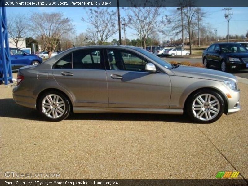Pewter Metallic / Black 2008 Mercedes-Benz C 300 Sport