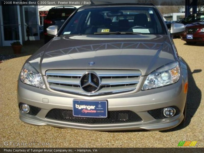 Pewter Metallic / Black 2008 Mercedes-Benz C 300 Sport