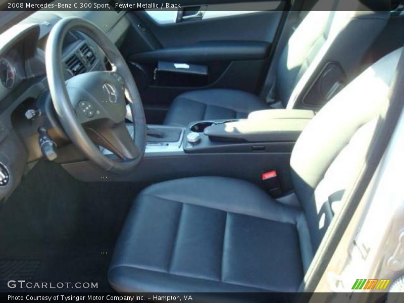 Pewter Metallic / Black 2008 Mercedes-Benz C 300 Sport