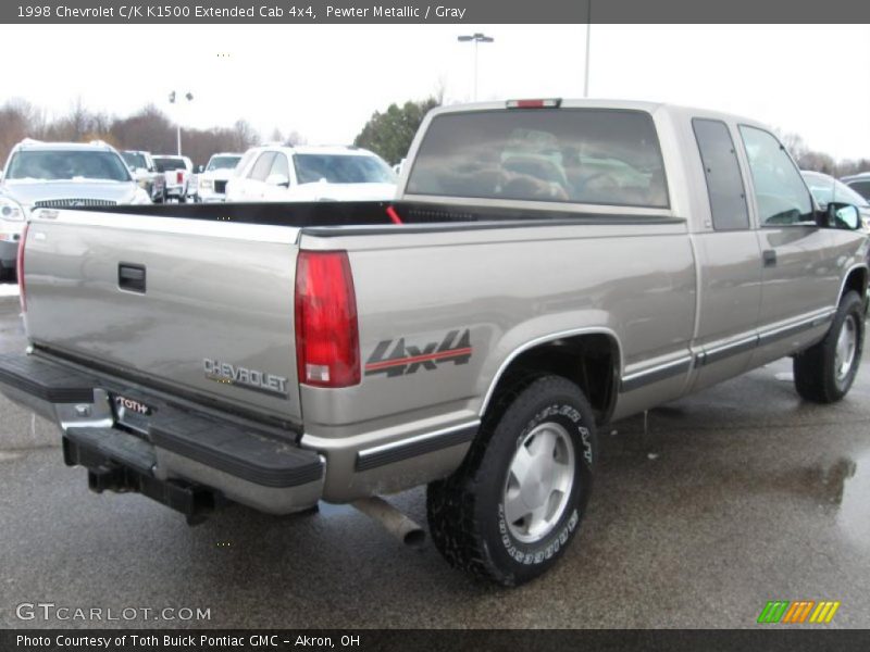 Pewter Metallic / Gray 1998 Chevrolet C/K K1500 Extended Cab 4x4