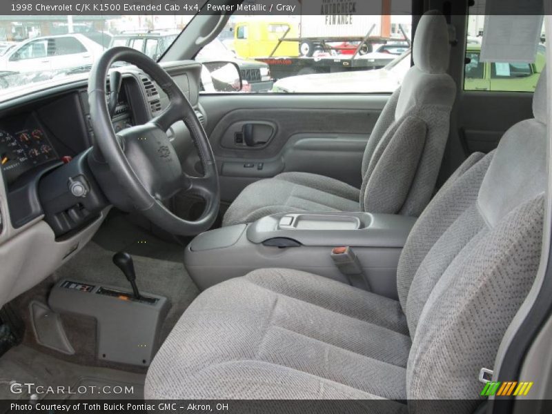 Pewter Metallic / Gray 1998 Chevrolet C/K K1500 Extended Cab 4x4