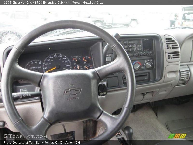 Pewter Metallic / Gray 1998 Chevrolet C/K K1500 Extended Cab 4x4