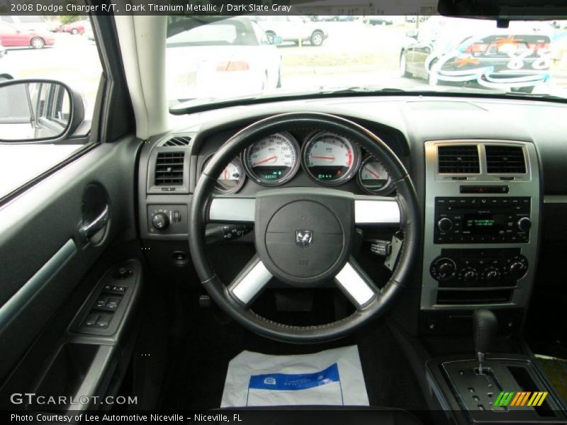 Dark Titanium Metallic / Dark Slate Gray 2008 Dodge Charger R/T