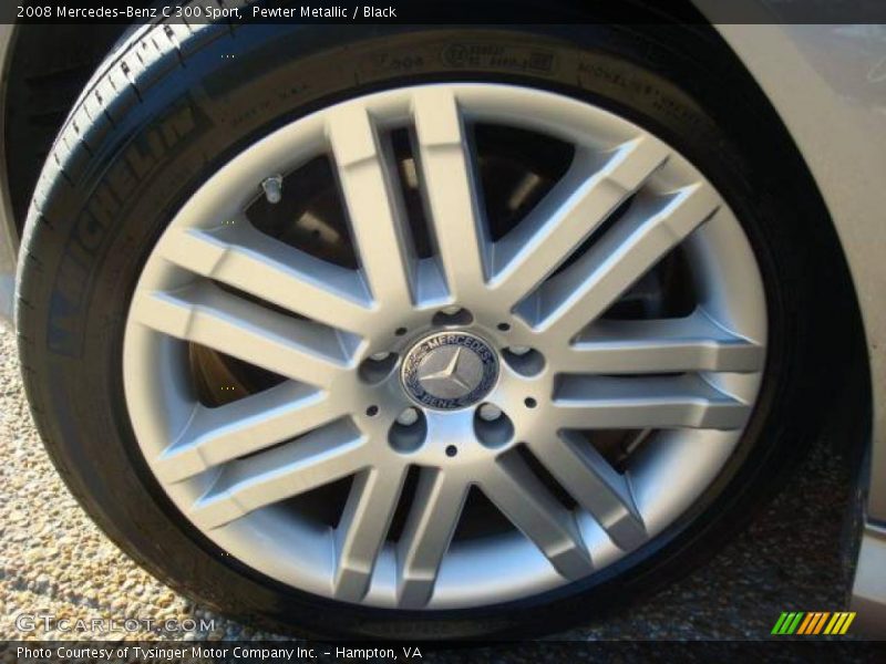 Pewter Metallic / Black 2008 Mercedes-Benz C 300 Sport