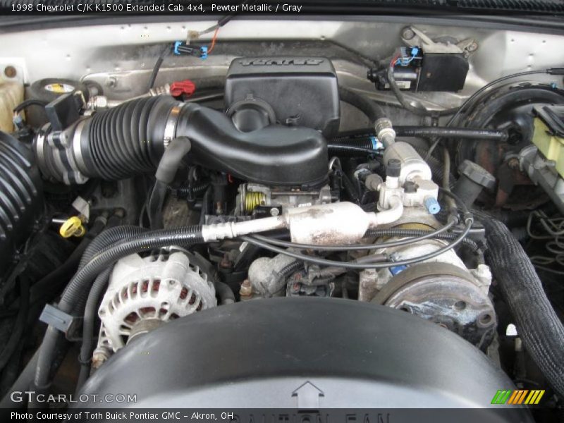 Pewter Metallic / Gray 1998 Chevrolet C/K K1500 Extended Cab 4x4