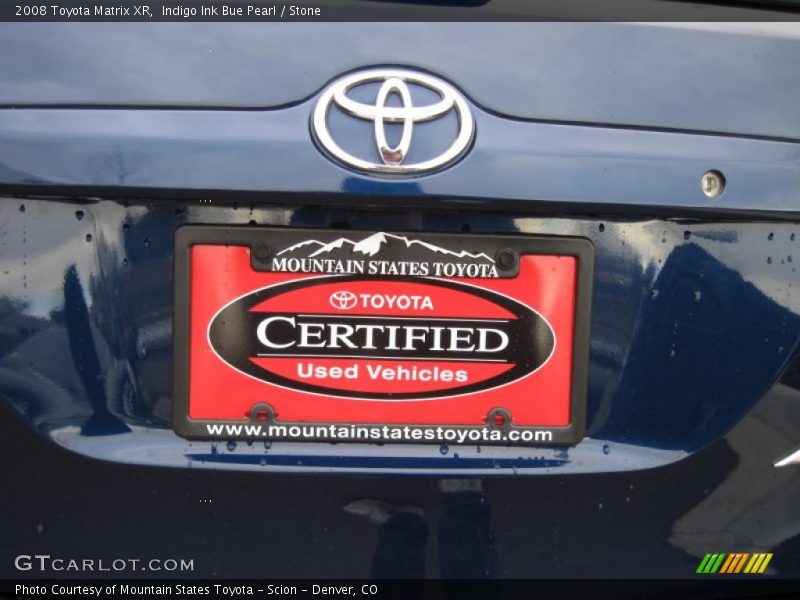 Indigo Ink Bue Pearl / Stone 2008 Toyota Matrix XR
