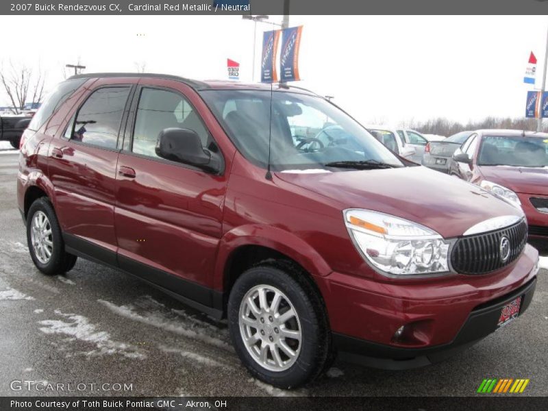 Cardinal Red Metallic / Neutral 2007 Buick Rendezvous CX