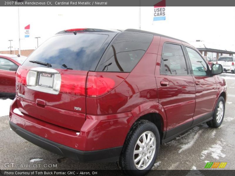 Cardinal Red Metallic / Neutral 2007 Buick Rendezvous CX