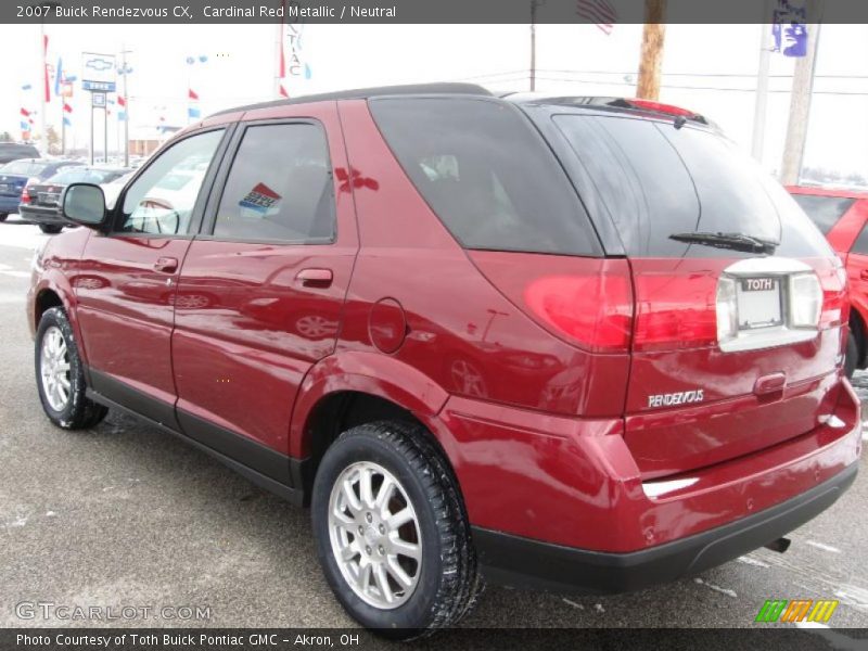 Cardinal Red Metallic / Neutral 2007 Buick Rendezvous CX