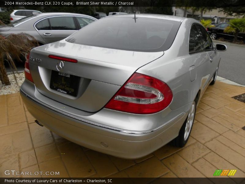 Brilliant Silver Metallic / Charcoal 2004 Mercedes-Benz CLK 320 Coupe