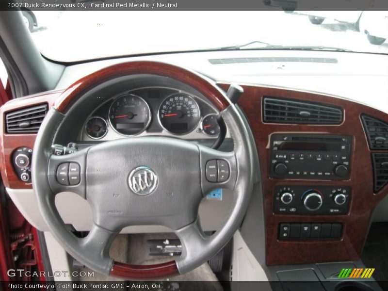 Cardinal Red Metallic / Neutral 2007 Buick Rendezvous CX