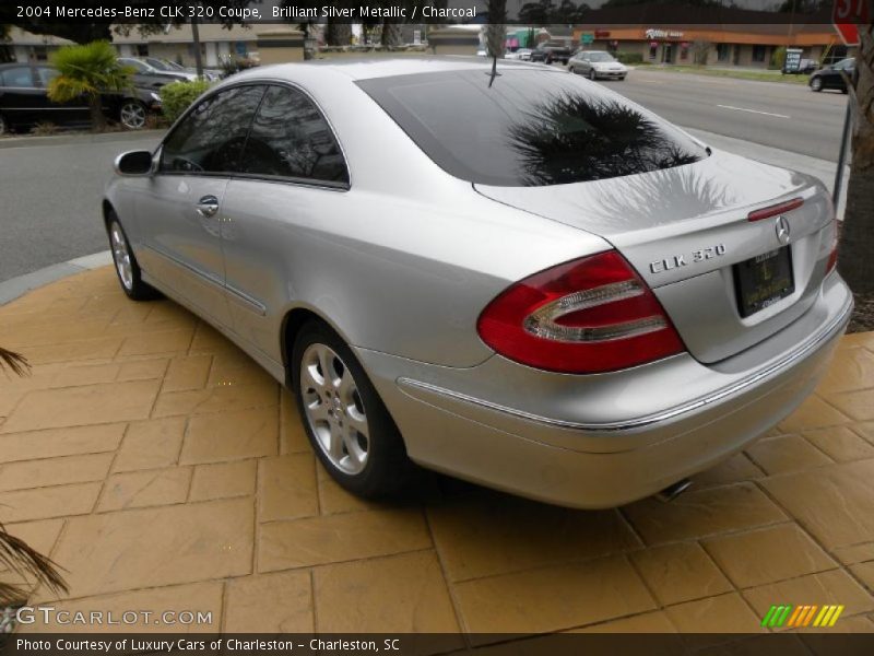 Brilliant Silver Metallic / Charcoal 2004 Mercedes-Benz CLK 320 Coupe