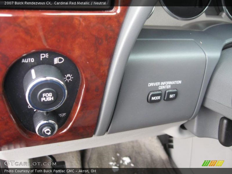 Cardinal Red Metallic / Neutral 2007 Buick Rendezvous CX
