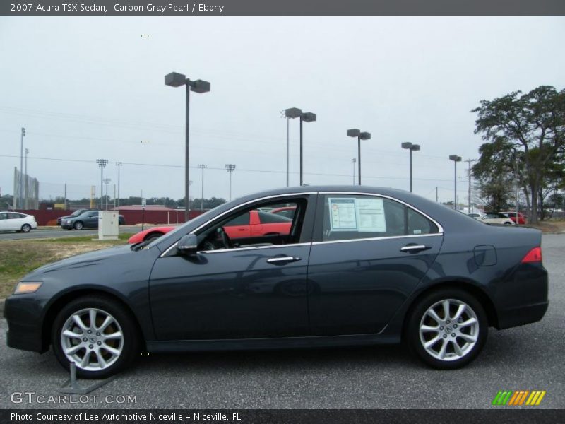 Carbon Gray Pearl / Ebony 2007 Acura TSX Sedan