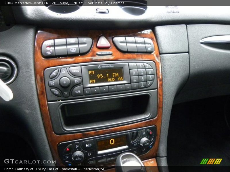 Brilliant Silver Metallic / Charcoal 2004 Mercedes-Benz CLK 320 Coupe