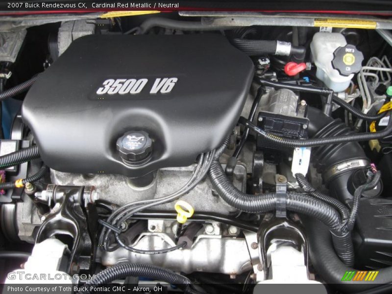 Cardinal Red Metallic / Neutral 2007 Buick Rendezvous CX