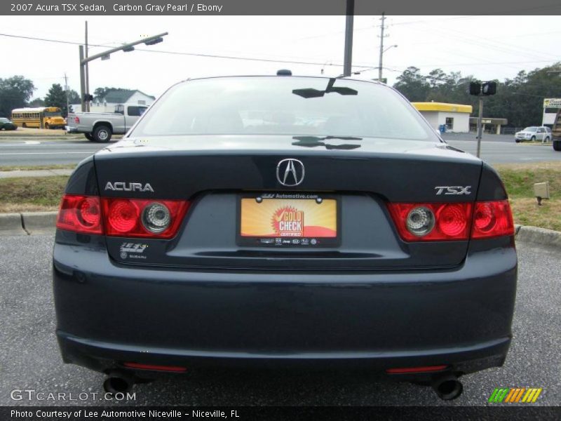 Carbon Gray Pearl / Ebony 2007 Acura TSX Sedan