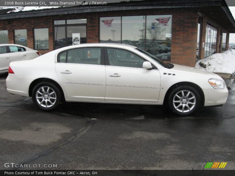 White Diamond Tricoat / Titanium 2008 Buick Lucerne CXL