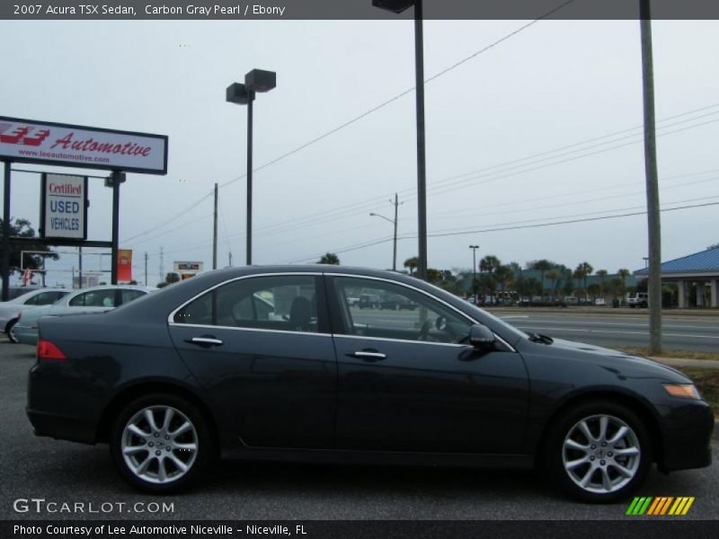Carbon Gray Pearl / Ebony 2007 Acura TSX Sedan