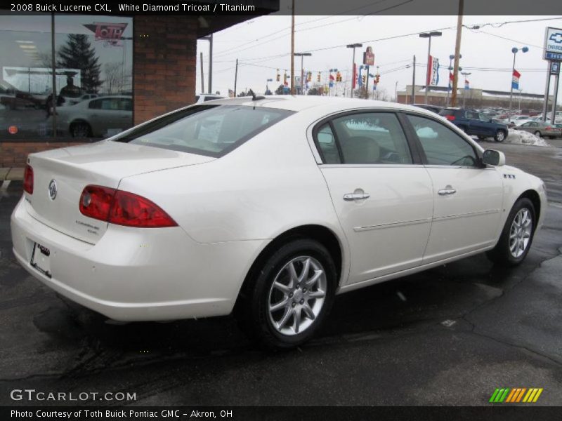 White Diamond Tricoat / Titanium 2008 Buick Lucerne CXL
