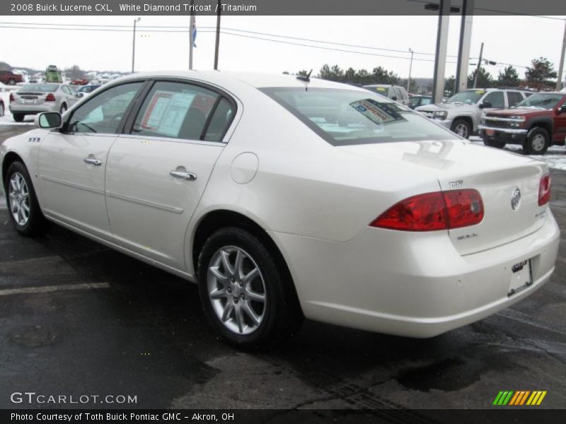 White Diamond Tricoat / Titanium 2008 Buick Lucerne CXL