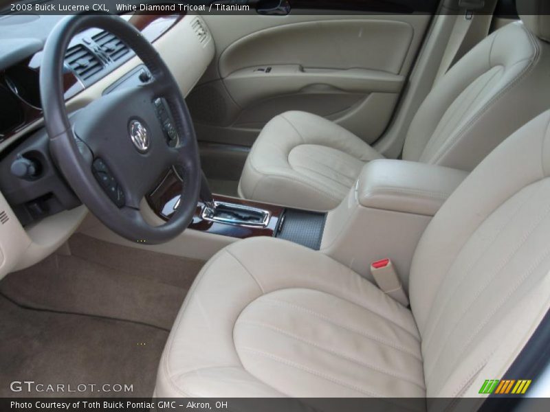 White Diamond Tricoat / Titanium 2008 Buick Lucerne CXL