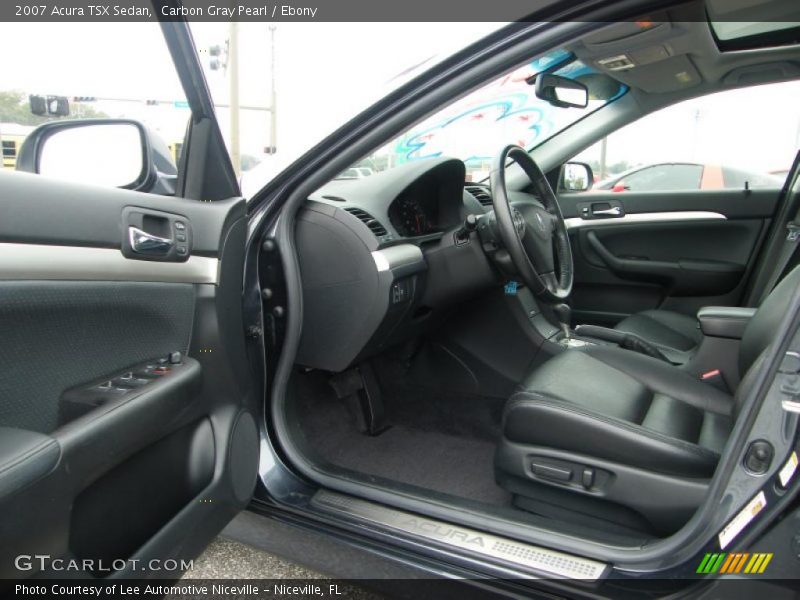 Carbon Gray Pearl / Ebony 2007 Acura TSX Sedan