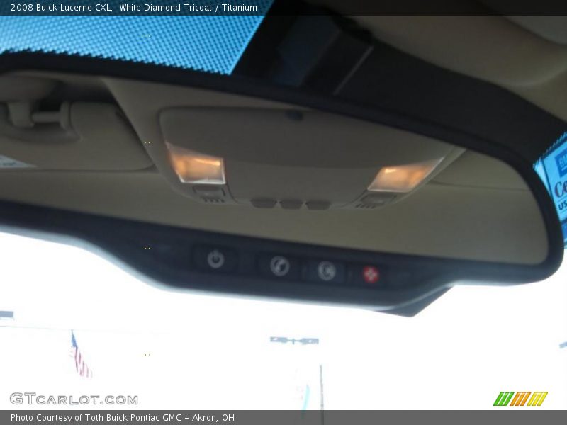 White Diamond Tricoat / Titanium 2008 Buick Lucerne CXL