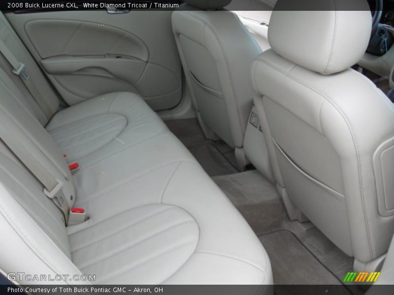 White Diamond Tricoat / Titanium 2008 Buick Lucerne CXL