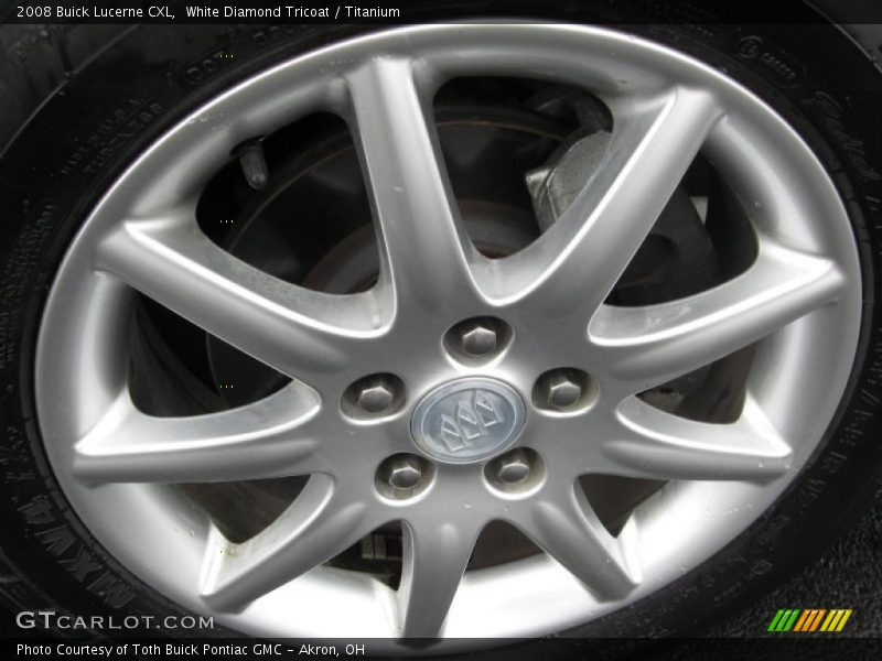 White Diamond Tricoat / Titanium 2008 Buick Lucerne CXL