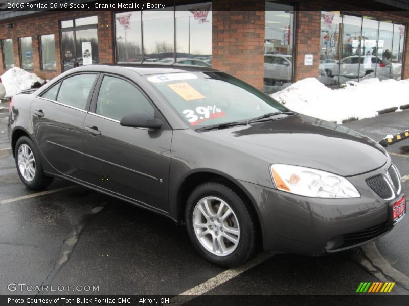 Granite Metallic / Ebony 2006 Pontiac G6 V6 Sedan